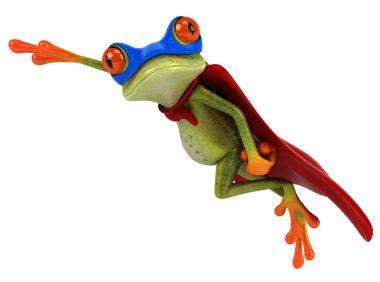 Frog 3d animated clipart