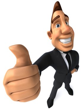 Business man 3d clipart