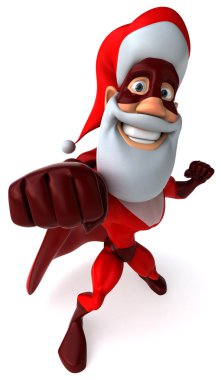 süper kahraman santa 3d