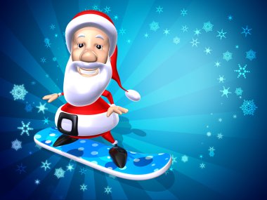 Santa illüstrasyon