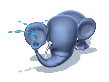 olifant 3d illustratie