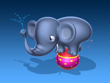 olifant 3d illustratie