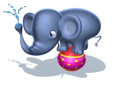 olifant 3d illustratie