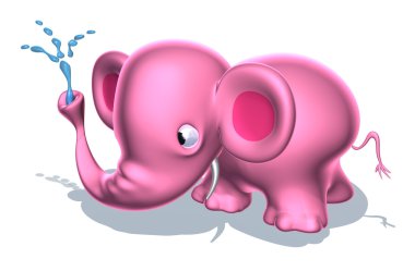 olifant 3d illustratie