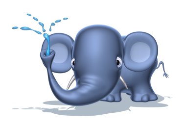 olifant 3d illustratie