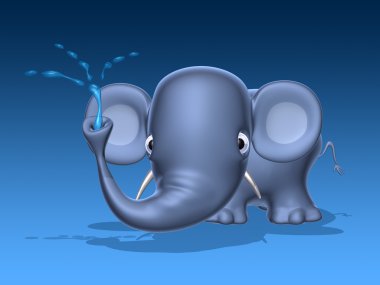 olifant 3d illustratie