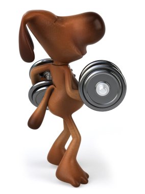 eğlenceli bir köpek