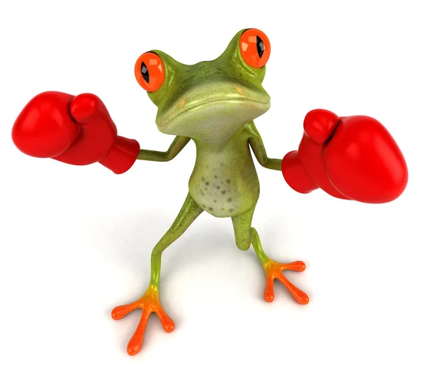 Eğlenceli bir kurbağa — Stok fotoğraf