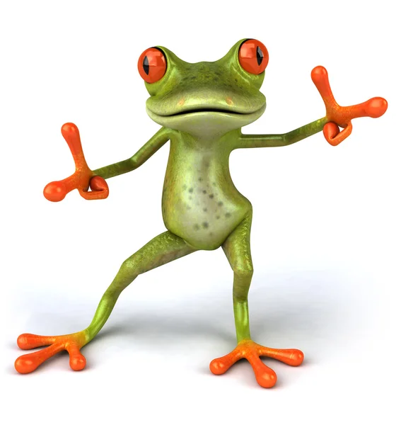 Grenouille 3d animé — Photo