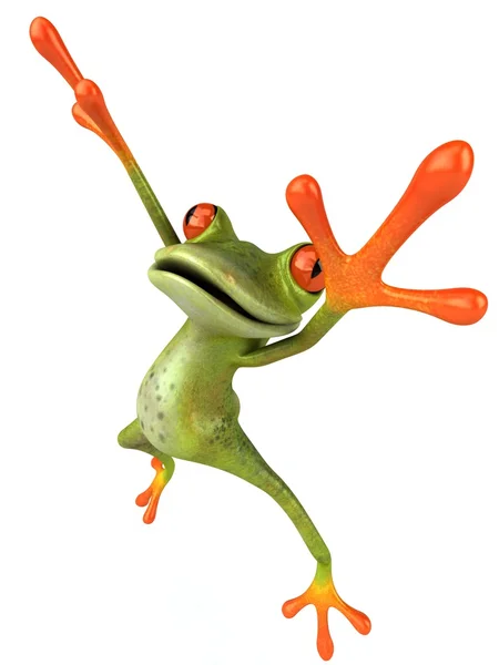 青蛙 3d 动画 — 图库照片
