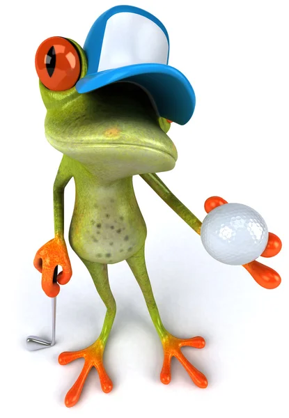 青蛙 3d 动画 — 图库照片