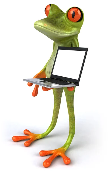 Žába 3d animovaný — Stock fotografie
