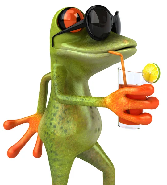 Лягушка 3D-анимация — стоковое фото