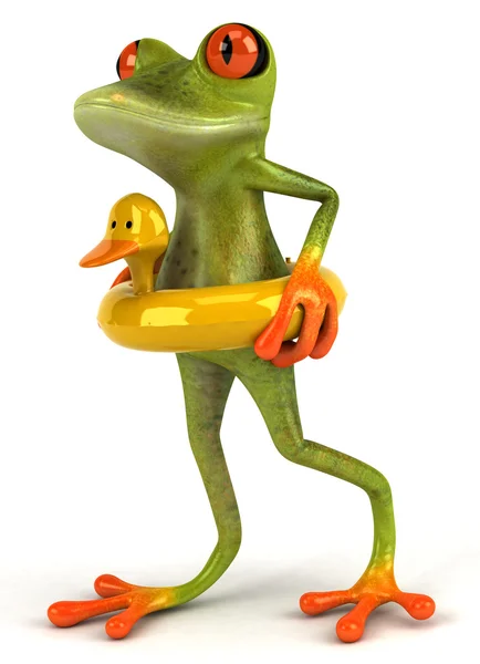 Żaba 3d animowany — Zdjęcie stockowe