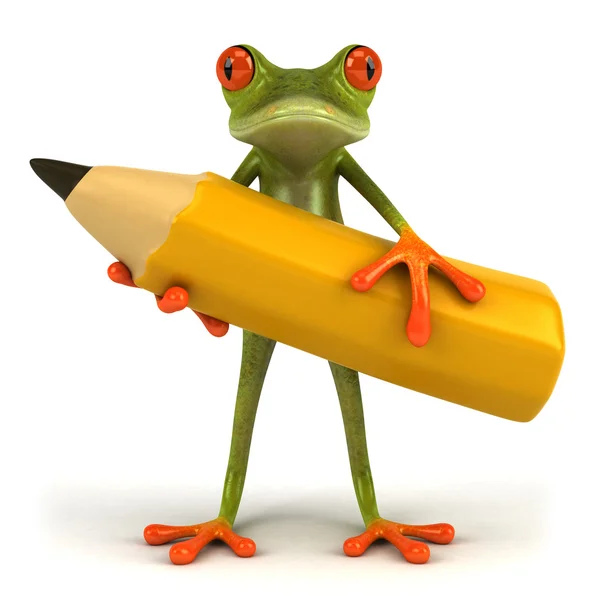 stock image Frog 3d animated