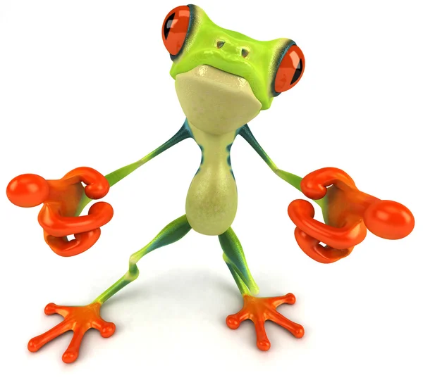 Kurbağa 3d animasyon — Stok fotoğraf