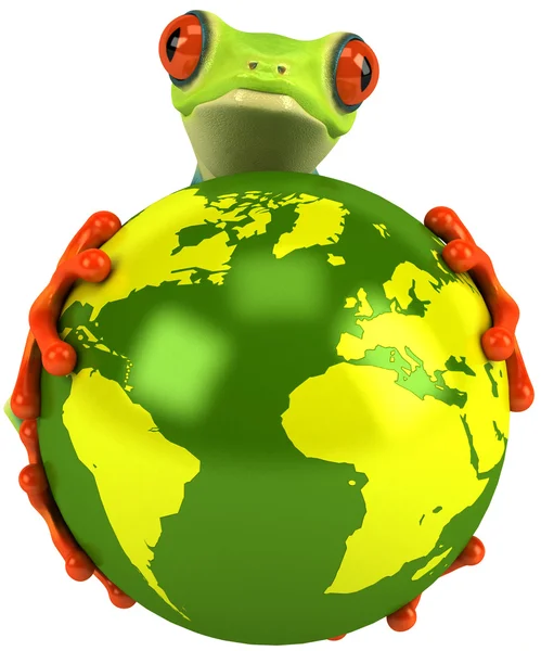 Βάτραχος 3d κινουμένων σχεδίων — Φωτογραφία Αρχείου