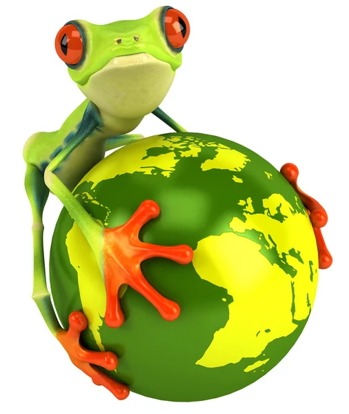 Frosch 3D animiert — Stockfoto