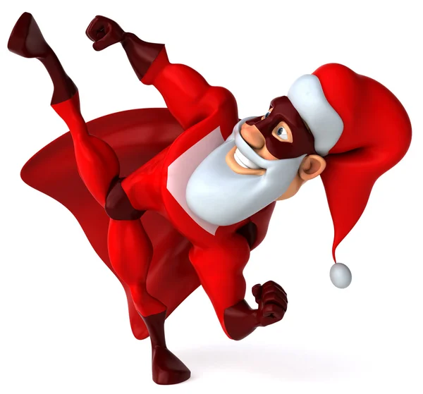 Superhjälte santa 3d — Stockfoto