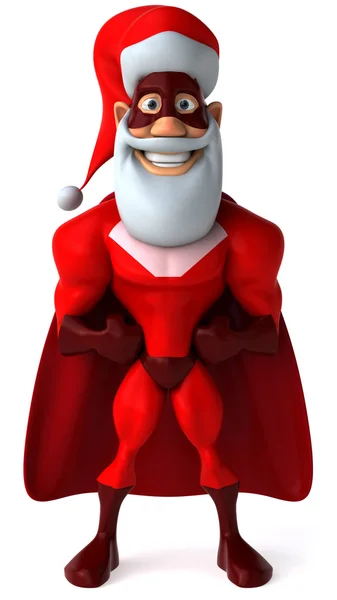 Superhero santa 3d — Stock Photo, Image