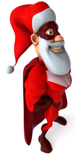 슈퍼 히어로 산타 3d — 스톡 사진