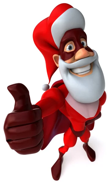 Superhero santa 3d — Stock Photo, Image