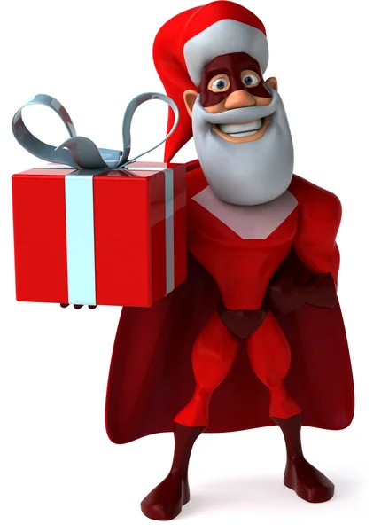 Супергероя Санта 3d — стокове фото