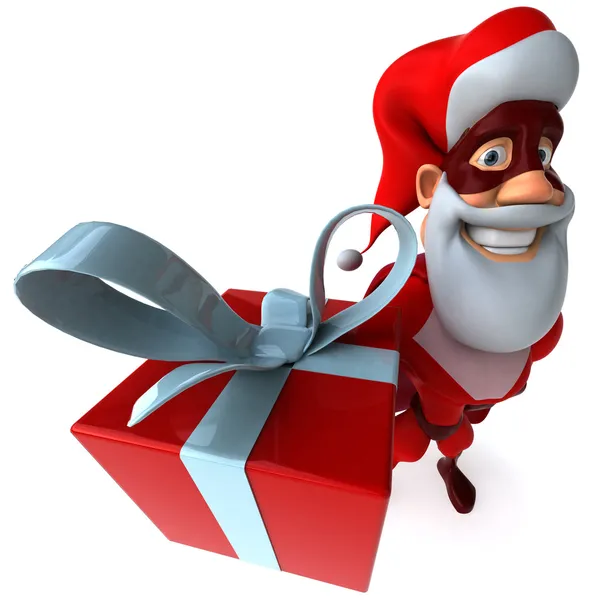 Superheld Weihnachtsmann 3d — Stockfoto