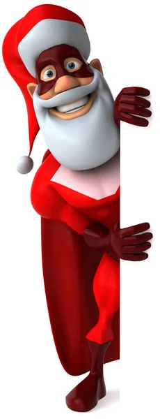 슈퍼 히어로 산타 3d — 스톡 사진
