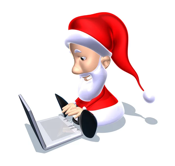 Weihnachtsmann 3D-Illustration — Stockfoto