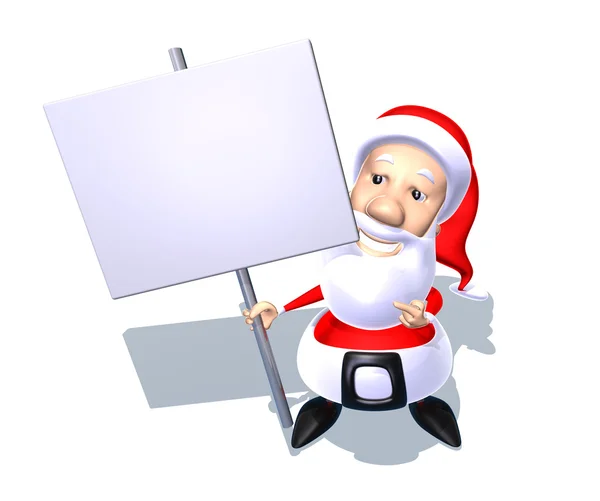 Santa 3d illustration — Stock Photo, Image