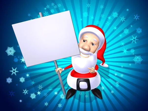 Santa 3d illustration — Stock Photo, Image