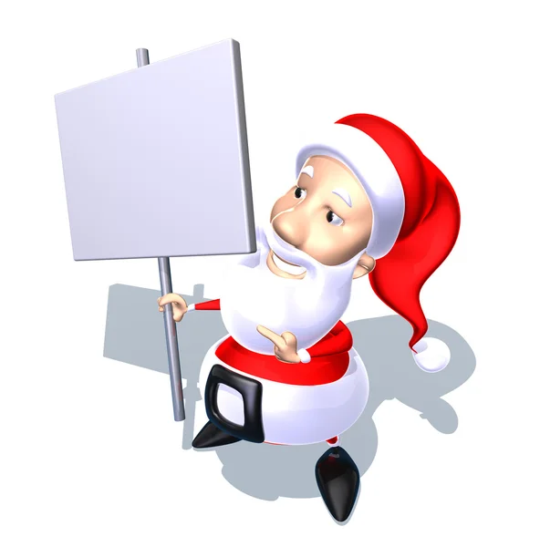 Santa 3d ilustrace — Stock fotografie