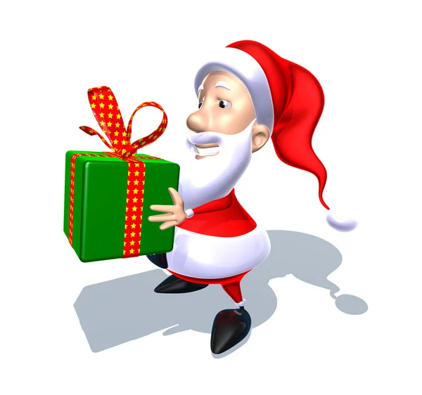 Weihnachtsmann 3D-Illustration — Stockfoto