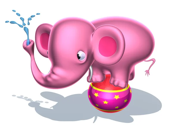 Elefante 3d ilustração — Fotografia de Stock