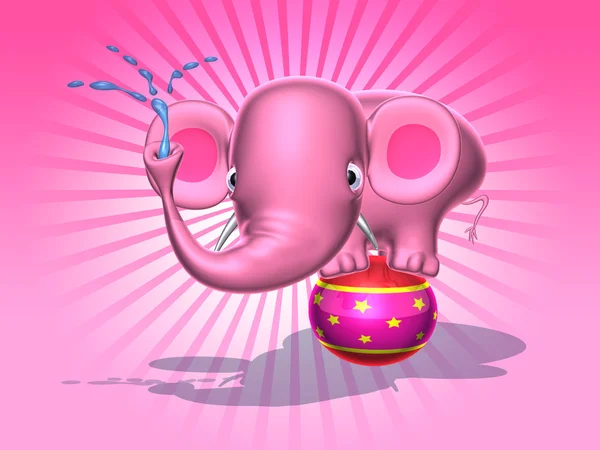 Elefante 3d illustrazione — Foto Stock