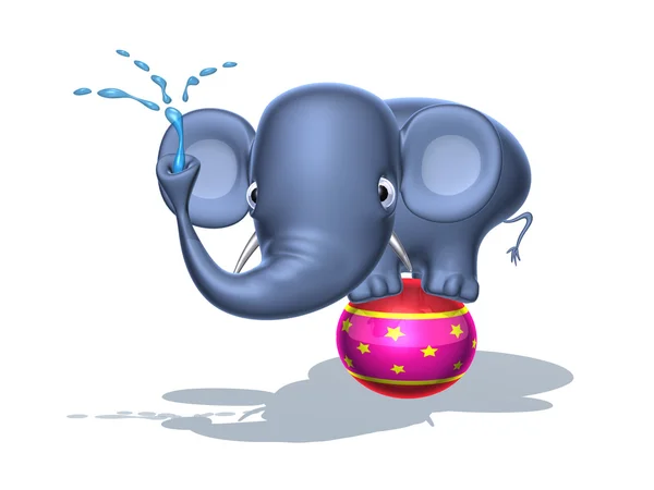 Elephant 3d ilustrație — Fotografie, imagine de stoc