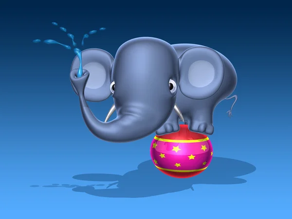 Elefante 3d illustrazione — Foto Stock
