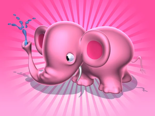 Elefante 3d ilustración —  Fotos de Stock
