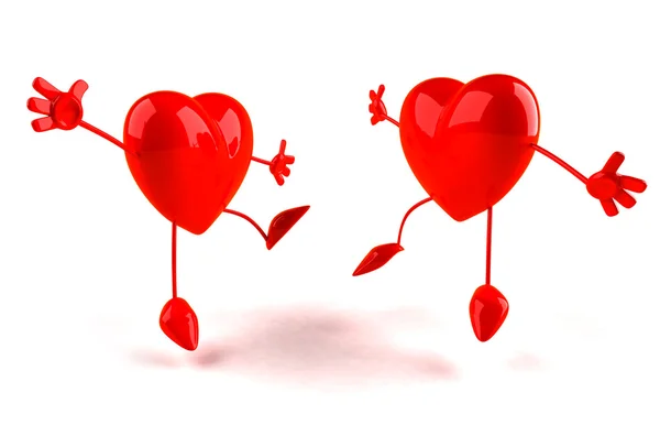 Hjärtat 3d illustration — Stockfoto