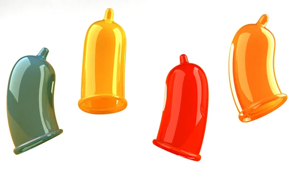 Kondom 3d ilustrace — Stock fotografie