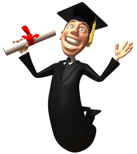 Diploma 3d ilustration — Stock Photo, Image