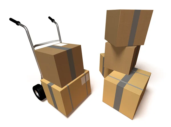 stock image Moving boxes