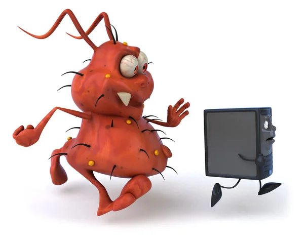 Virüs 3d animasyon — Stok fotoğraf
