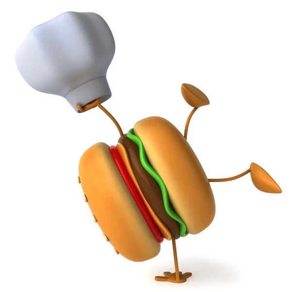 ハンバーガーの 3d — ストック写真