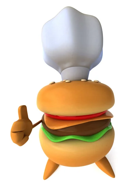 Hamburger 3d — Stok fotoğraf