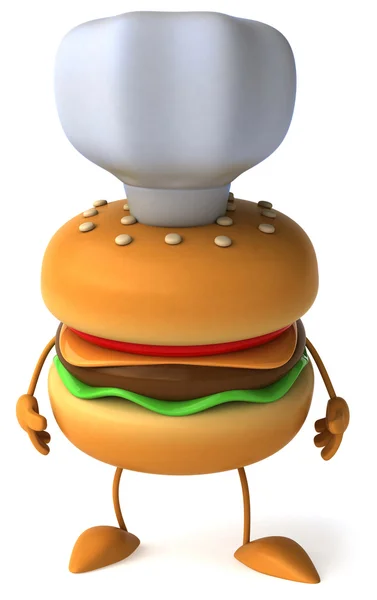 Hamburger 3d — Zdjęcie stockowe