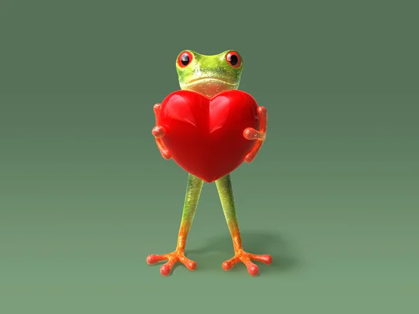 Ładny żaba — Zdjęcie stockowe