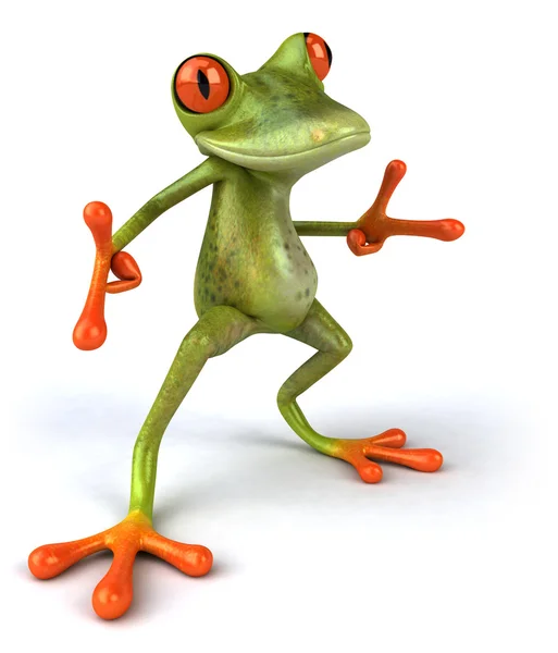 Frog 3d animated Royalty Free Stock Images