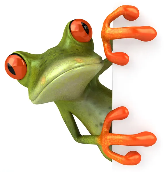 개구리 3d 애니메이션 스톡 이미지